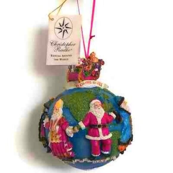 Christopher Radko Santas Around The World Ornament In Box 3D Christmas - Picture 4 of 13